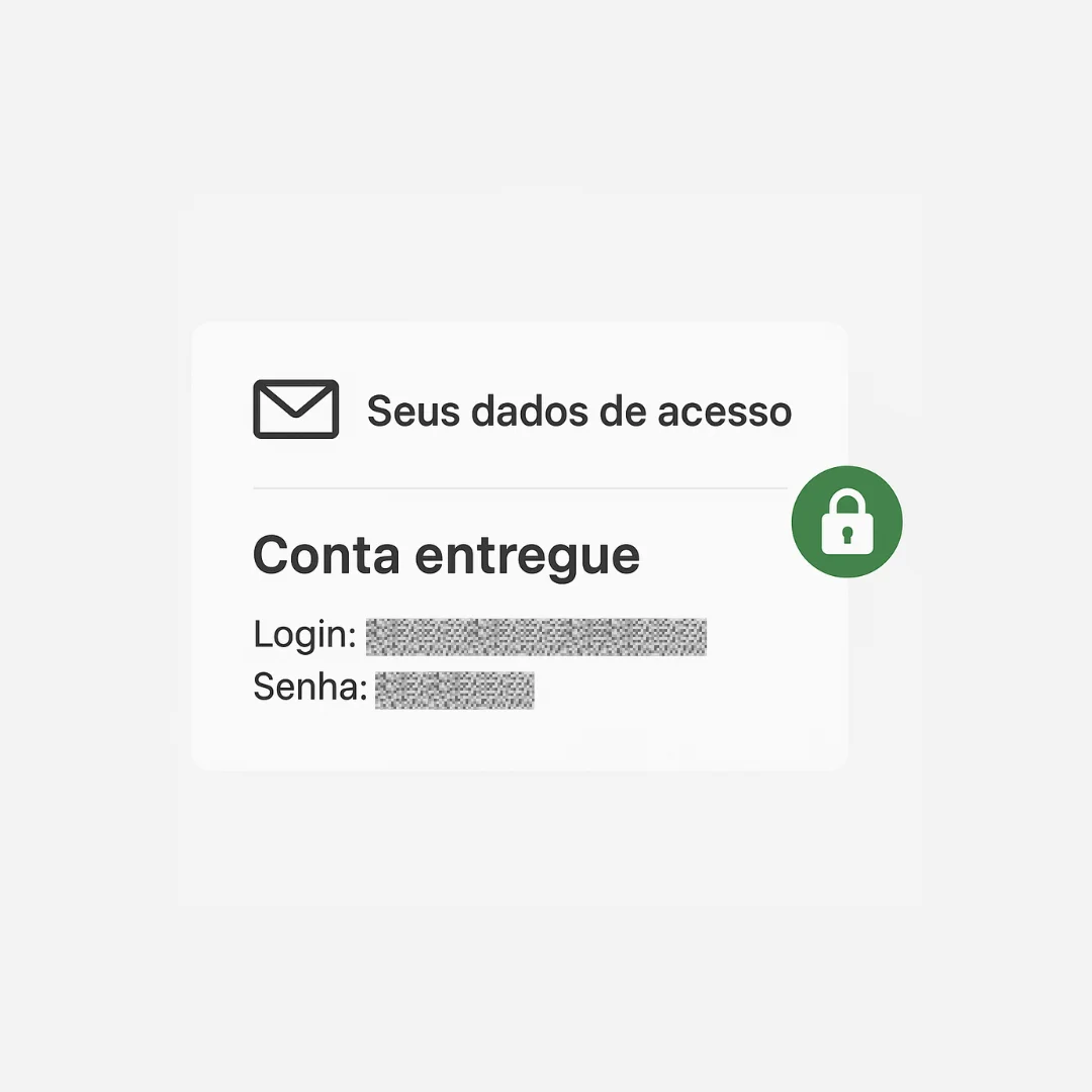 Email com dados de login